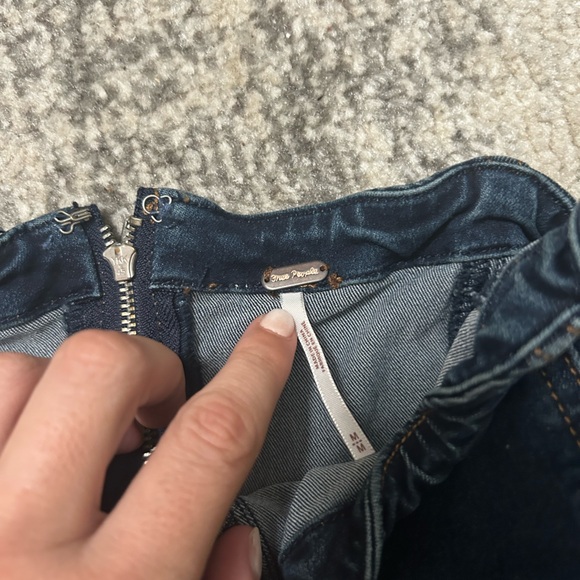 Free People Jean Denim Dress M with cut out - Picture 4 of 4